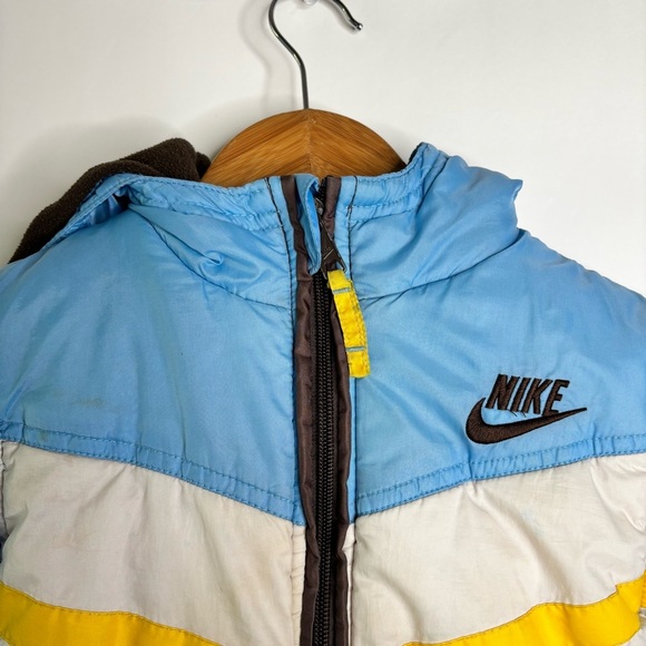 Nike Vintage Puffer Hooded Full Zip Jacket size 4 - Picture 2 of 10